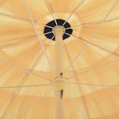 Greatstore Plážový slunečník v havajském stylu 240 cm přírodní