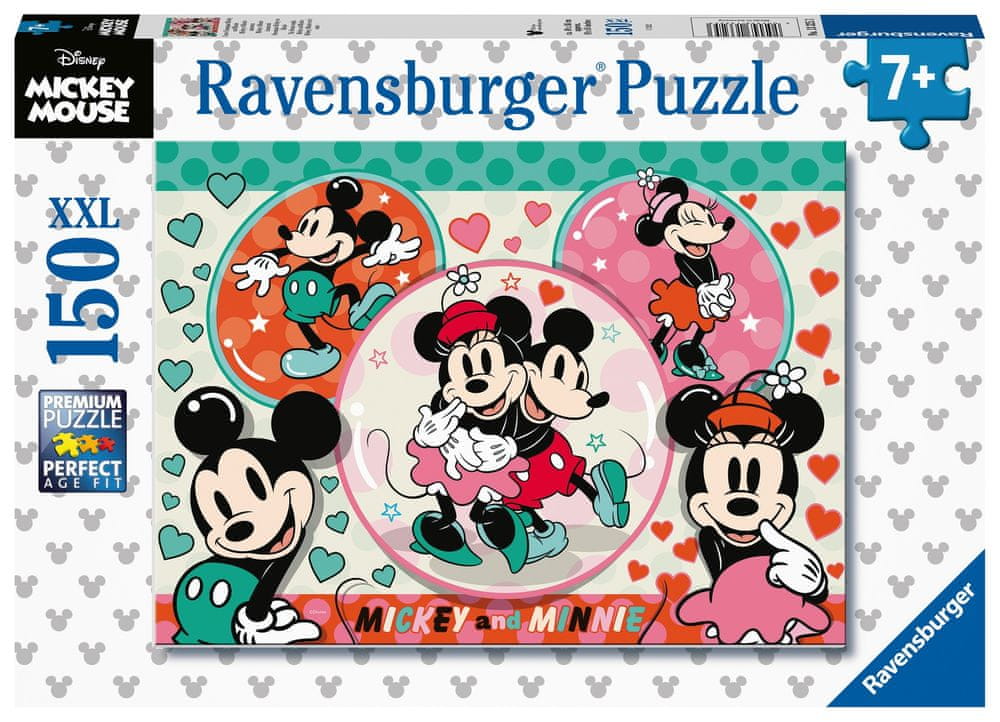 Levně Ravensburger Disney: Zamilovaný pár Mickey a Minnie 150 dílků