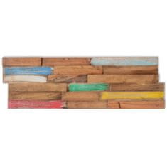 Vidaxl Nástěnné obkladové panely 10 ks 1,03 m2 masivní teakové dřevo
