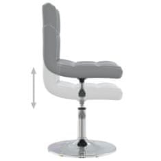 Greatstore Kancelářská židle šedá umělá kůže