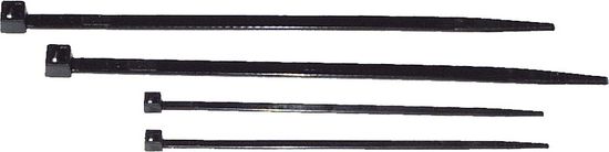 Stualarm Vázací pásek černý 7 x 200 mm, 100ks (44009)