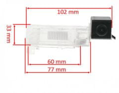 Stualarm Kamera formát PAL/NTSC do vozu VW Passat 2011-, Superb II Combi, Sharan II, Fabia III, Octavia III. (c-VW06)