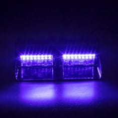 Stualarm PREDATOR LED vnitřní, 16x LED 3W, 12V, modrý (kf740blu)