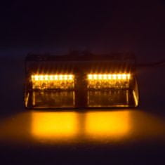 Stualarm PREDATOR LED vnitřní, 16x LED 3W, 12V, oranžový (kf740)