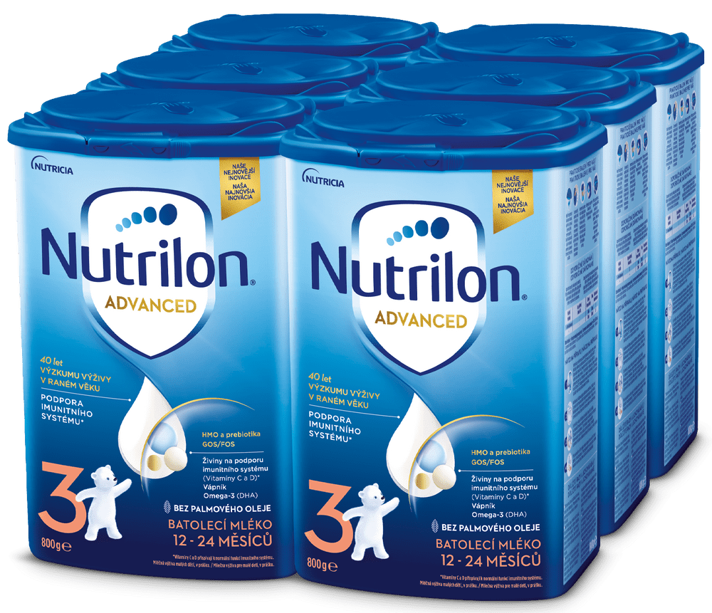 Levně Nutrilon 3 Advanced batolecí mléko 6x 800g, 12+