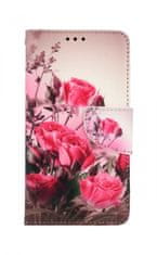 TopQ Pouzdro iPhone 13 knížkové Romantické růže 66354