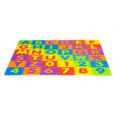 EcoToys Pěnová puzzle podložka s abecedou a čísly | 178x178cm