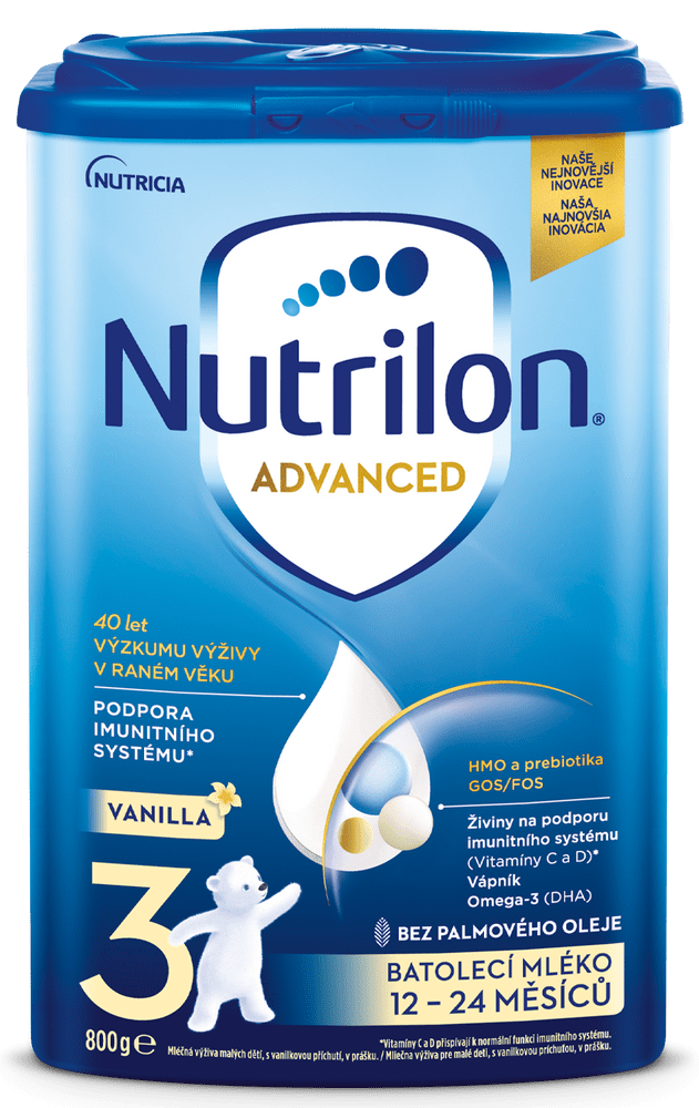 Levně Nutrilon 3 Advanced Vanilla - batolecí mléko 800g, 12+