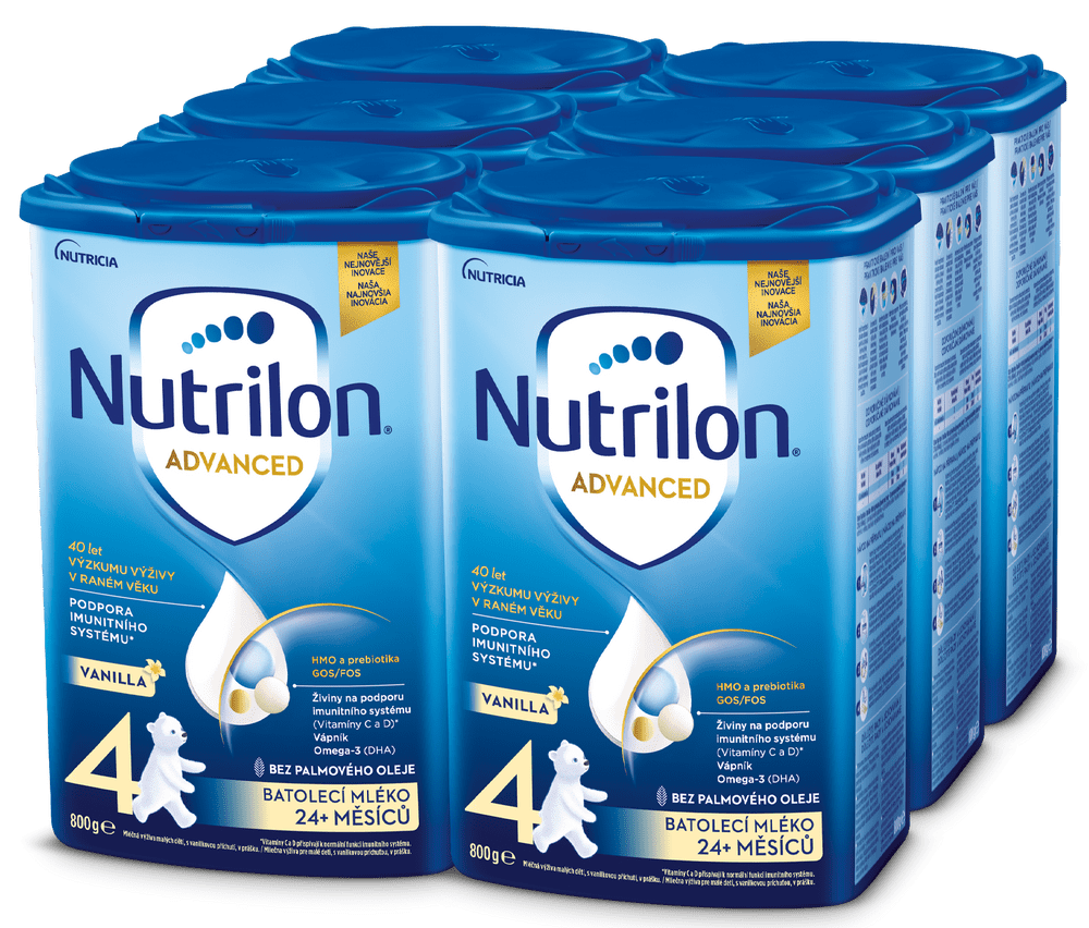 Levně Nutrilon 4 Advanced Vanilla batolecí mléko 6x 800g, 24+