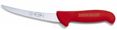 F. Dick Vykosťovací nůž se zahnutou čepelí, neohebný, červený v délce 15 cm 15 cm, červená