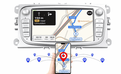 Hizpo Android rádio Ford Focus Mondeo S-Max Galaxy C-Max Focus KUGA, Nové autorádio do Ford Focus Ford Mondeo Ford Galaxy autorádio s Android GPS Navigace, Mapy, Kamera, USB FORD