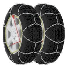 shumee Sněhové řetězy na pneumatiky 2 ks 16 mm SUV 4x4 velikost 450