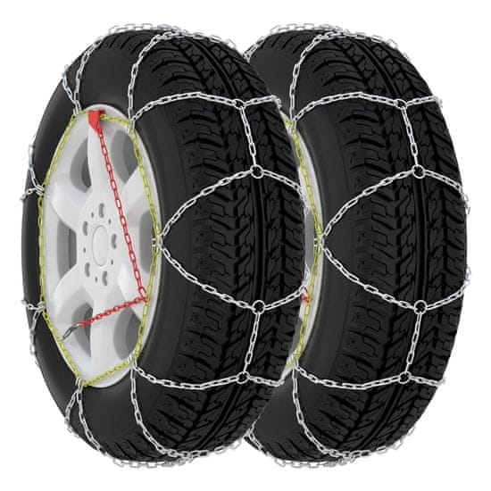 shumee Sněhové řetězy na pneumatiky 2 ks 16 mm SUV 4x4 velikost 390