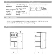 Sebury Napájecí konvertor/regulátor PCB-504 s napětím 16 až 28V/ na 12V 1A