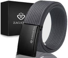 ZAGATTO Textilní pásek Zagatto K2-CZ-P1-XL tmavě šedý