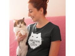 Fenomeno Dámské tričko Mother of cats - černé Velikost: 2XL