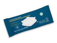 Balerina Český zdravotnický nano respirátor PFHM931-FFP2, fish type, vzor 999 (bílý) - balení 10ks