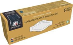 Balerina Český zdravotnický nano respirátor PFHM933-FFP3, fish type, vzor 231 - balení 5ks