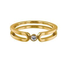 Tommy Hilfiger Jemný pozlacený prsten s krystalem TH2780101 (Obvod 54 mm)