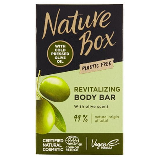 Nature Box Tuhé sprchové mýdlo Olive Oil (Revitalizing Body Bar) 100 g