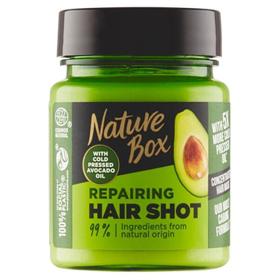 Nature Box Intenzivní regenerační kúra na vlasy Avocado Oil (Repairing Hair Shot 60 ml