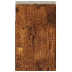 Greatstore Botník s poduškou kouřový dub 104 x 30 x 49 cm dřevotříska