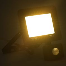 Greatstore LED reflektor se senzorem 30 W teplé bílé světlo