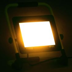 Greatstore LED reflektor s rukojetí 100 W teplé bílé světlo