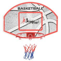 Greatstore 5dílná sada nástěnného basketbalového koše s deskou 66x44,5 cm
