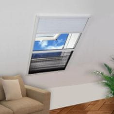 Greatstore Plisovaná okenní síť proti hmyzu se zástěnou, hliník, 60x80 cm