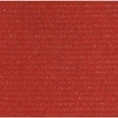 Greatstore Stínící plachta 160 g/m2 červená 6 x 8 m HDPE
