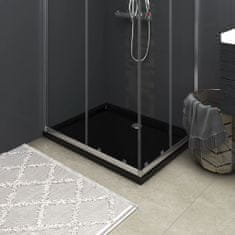 shumee Obdélníková sprchová vanička ABS černá 70 x 90 cm