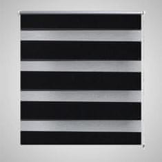 Greatstore Roleta den a noc / Zebra / Twinroll 100x175 cm černá