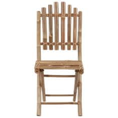 Vidaxl Skládací zahradní židle s poduškami 2 ks bambus