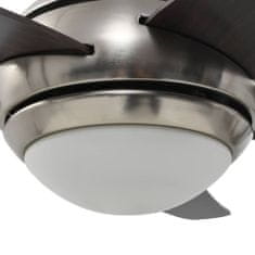 shumee Ozdobný stropní ventilátor se světlem 128 cm hnědý