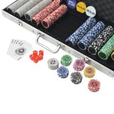 Greatstore Poker set s 500 laserovými žetony z hliníku