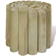 Greatstore Travní lemy z polínek 3 ks dřevo 250 x 20 cm