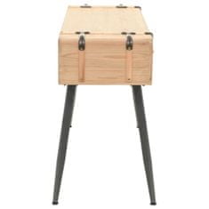 shumee Konzolový stolek masivní jedlové dřevo 115 x 40,5 x 76 cm