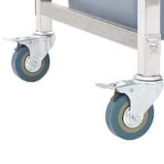 shumee Kuchyňský vozík s plastovými nádobami 87 x 43,5 x 92 cm