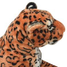 Greatstore Leopard plyšová hračka hnědý XXL
