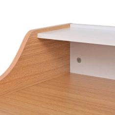 Greatstore Psací stůl / PC stůl v přírodní barvě dřeva