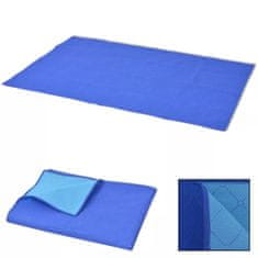Greatstore Pikniková deka modrá a světle modrá 100x150 cm