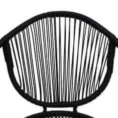 Petromila Zahradní židle 2 ks PVC ratan černé