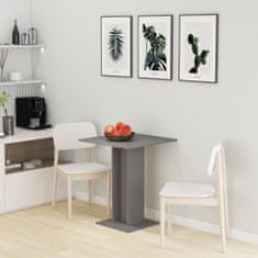 Greatstore Bistro stolek šedý 60 x 60 x 75 cm dřevotříska