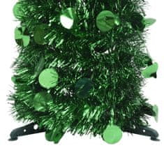 Greatstore Skládací umělý vánoční stromek zelený 180 cm PET