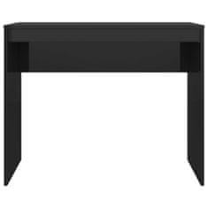 Greatstore Psací stůl černý s vysokým leskem 90 x 40 x 72 cm dřevotříska