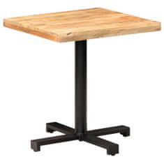 Vidaxl Bistro stůl čtvercový 70 x 70 x 75 cm hrubé mangovníkové dřevo