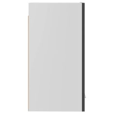 Greatstore Horní skříňka šedá vysoký lesk 29,5 x 31 x 60 cm dřevotříska