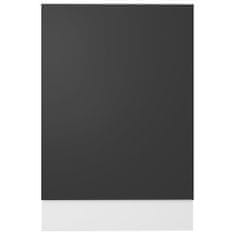 Greatstore Panel na myčku šedý 45 x 3 x 67 cm dřevotříska