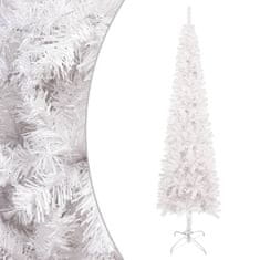 shumee vidaXL Slim vánoční stromeček, bílý, 180 cm